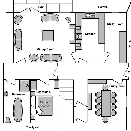 Rupert House At The Red House Estate بيت للعطل *
